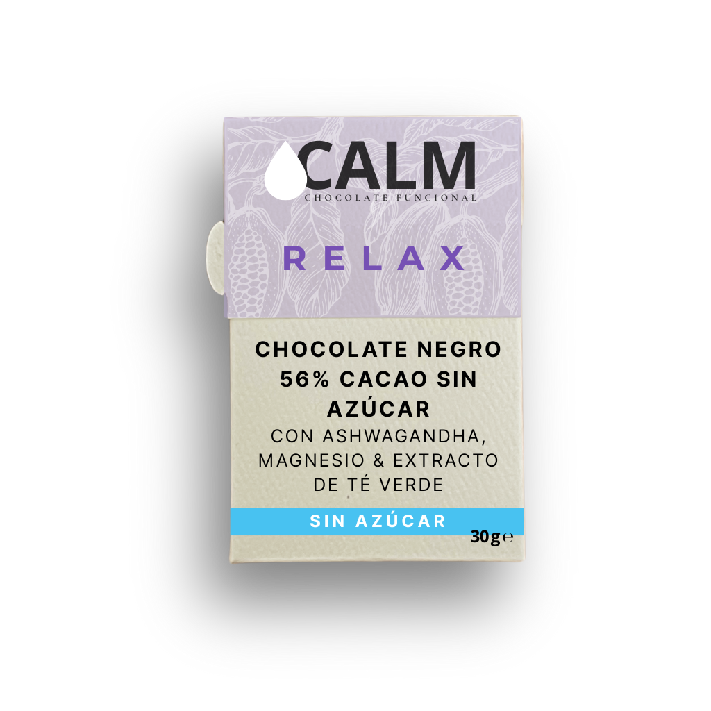 CALM - Chocolate relajante con ashwagandha, l-teanina y magnesio (30g)