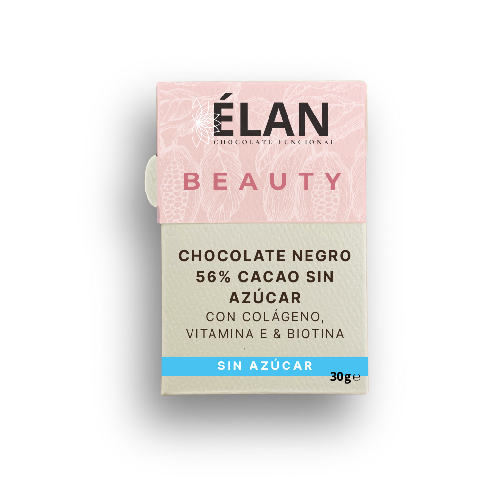 ÉLAN - Skincare en un chocolate con colágeno, biotina, ácido hialurónico, vitamina C y zinc (30g)