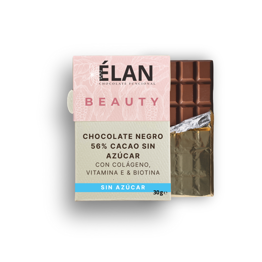 ÉLAN - Skincare en un chocolate con colágeno, biotina, ácido hialurónico, vitamina C y zinc (30g)
